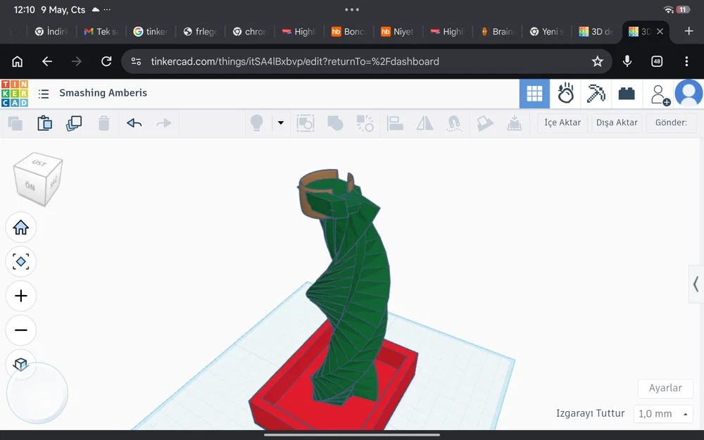 Mô hình đồ chơi cầu trượt nước xoắn ốc độc đáo in 3D - Image 1