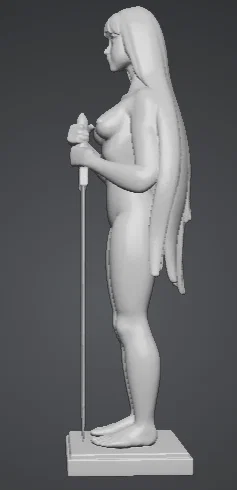 Mô hình tượng người phụ nữ cầm kiếm in 3D nghệ thuật - Image 2
