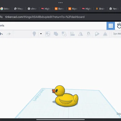 Mô hình chú vịt vàng (Bath Duck) đáng yêu cho bé in 3D