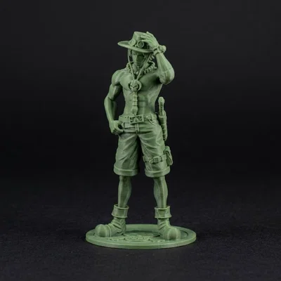 Mô hình 3D Portgas D. Ace (One Piece)