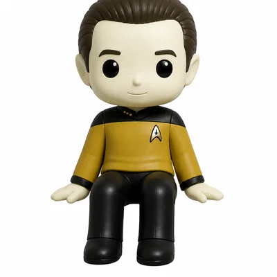 Mô hình Commander Data gắn màn hình máy tính - Star Trek