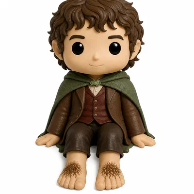 Frodo Baggins - Mô hình Hobbit trang trí màn hình lấy cảm hứng từ Chúa tể những chiếc nhẫn