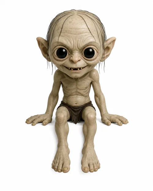 Mô hình Gollum Smeagol trang trí màn hình máy tính - Chúa tể những chiếc nhẫn - Image 1