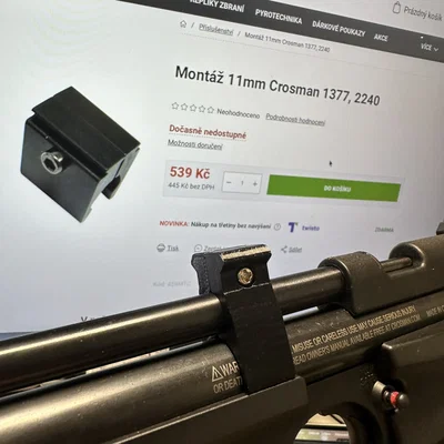 Ngàm gắn Picatinny 2 phần cho súng Crosman 1377/1322 kèm ốc - Cảm ơn @FaceHaver