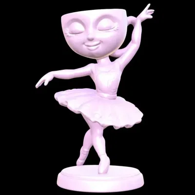 Mô hình 3D Ballerina Cappuccina