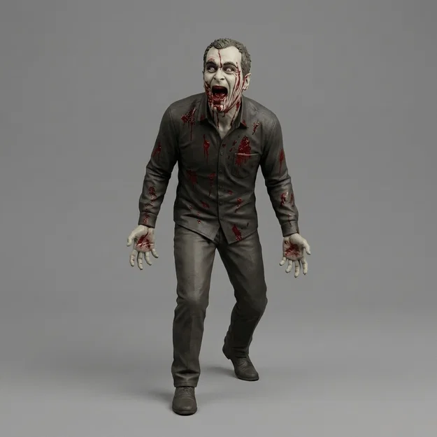 Mô hình 3D Steve Marcus (Ty Burrell) từ phim Dawn of the Dead 2004 - Image 1