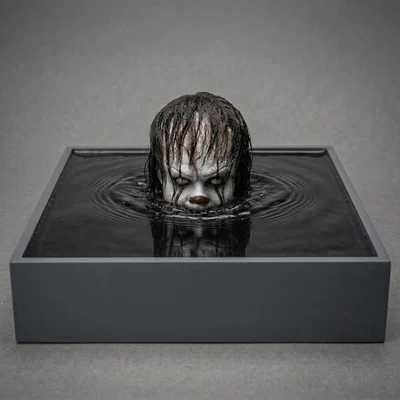Mô hình in 3D Pennywise rình rập trong phim IT Chapter One (2017)