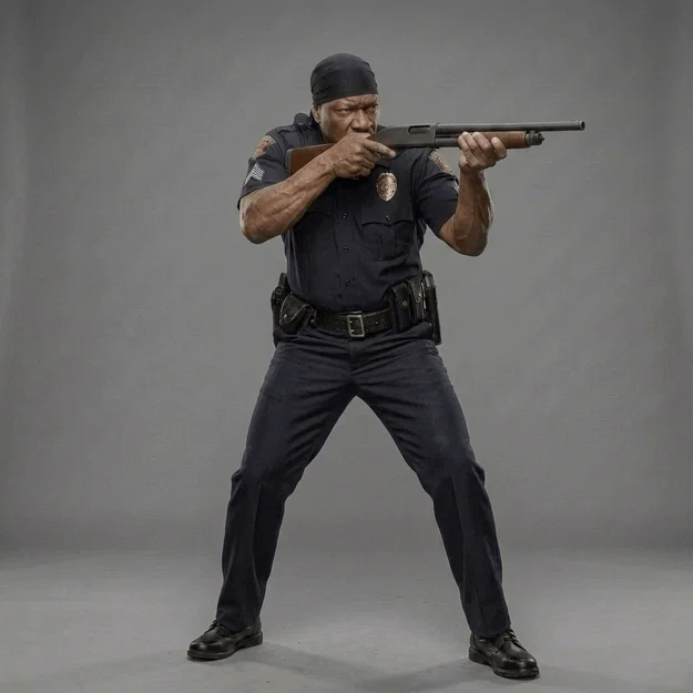 Mô hình 3D Sergeant Kenneth Hall - Dawn of the Dead 2004 in chất lượng cao - Image 1