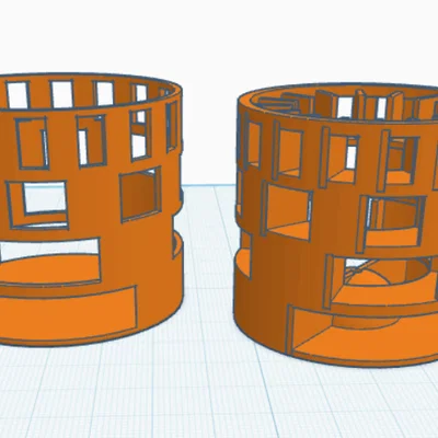 Mô hình còi hú mini 4 âm sắc cho động cơ DC 130 (File in 3D)