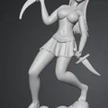 Mô hình Nữ Chiến Binh Cầm Dao (Donna guerriere) 3D tuyệt đẹp - Thumbnail 3