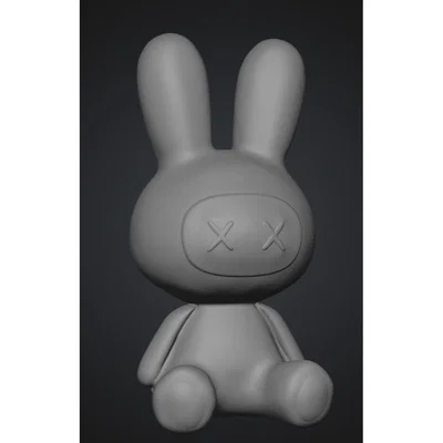 Mô hình chú thỏ X Bunny trang trí cực chất cho người đam mê 3D