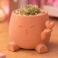 Chậu Trồng Cây Trái Tim Hôn Nhau - Đồ Trang Trí Kawaii Đáng Yêu - Thumbnail 5