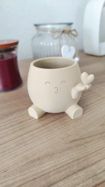 Chậu Trồng Cây Trái Tim Hôn Nhau - Đồ Trang Trí Kawaii Đáng Yêu - Image 6