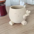 Chậu Trồng Cây Trái Tim Hôn Nhau - Đồ Trang Trí Kawaii Đáng Yêu - Thumbnail 6