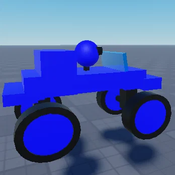 Mô hình xe Monster Truck 3D phong cách khối hộp độc đáo