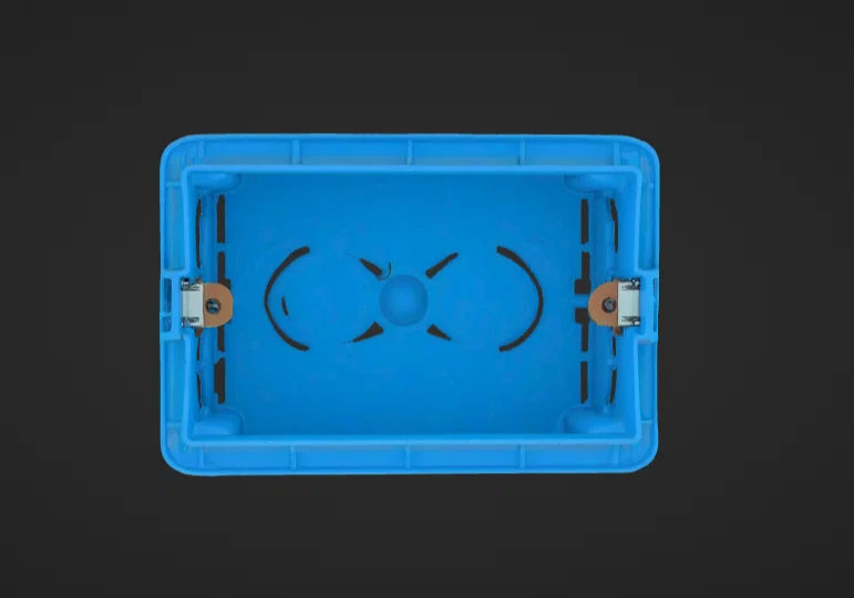 Mô hình 3D hộp đế âm tường 3 module (Cassetta di derivazione) - Image 1
