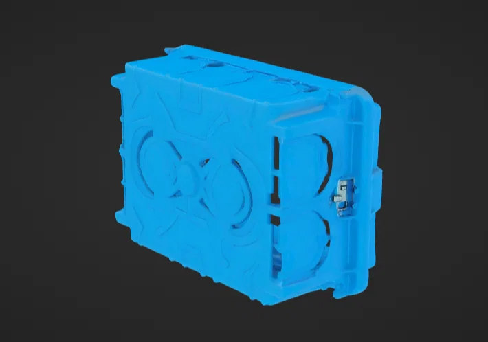 Mô hình 3D hộp đế âm tường 3 module (Cassetta di derivazione) - Image 2