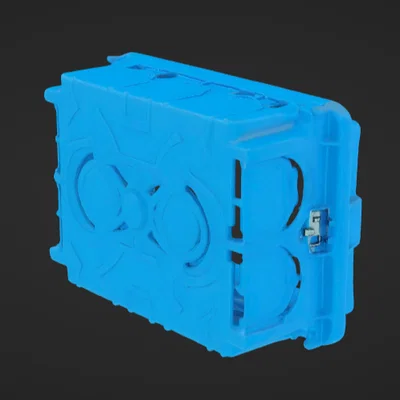 Mô hình 3D hộp đế âm tường 3 module (Cassetta di derivazione)