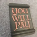 MTG — Token nhắc nhở Pact (Cuộn giấy YOU WILL PAY) - Thumbnail 1