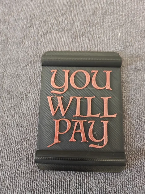 MTG — Token nhắc nhở Pact (Cuộn giấy YOU WILL PAY) - Image 2