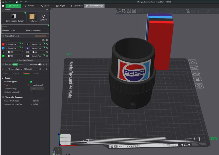 Mini Igloo Can Coozies - Chủ đề Pepsi Cola - Image 3