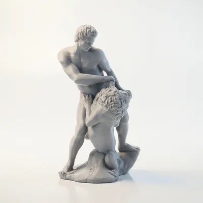 Mô hình điêu khắc cổ điển Samson và Sư tử in 3D