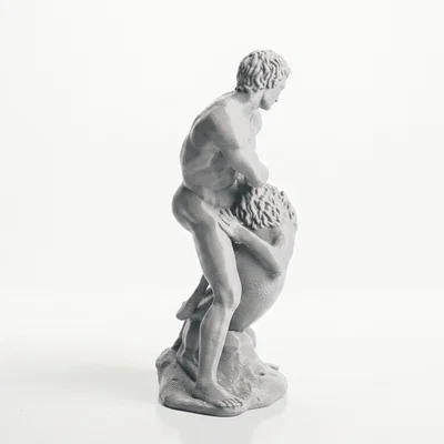 Mô hình điêu khắc cổ điển Samson và Sư tử in 3D