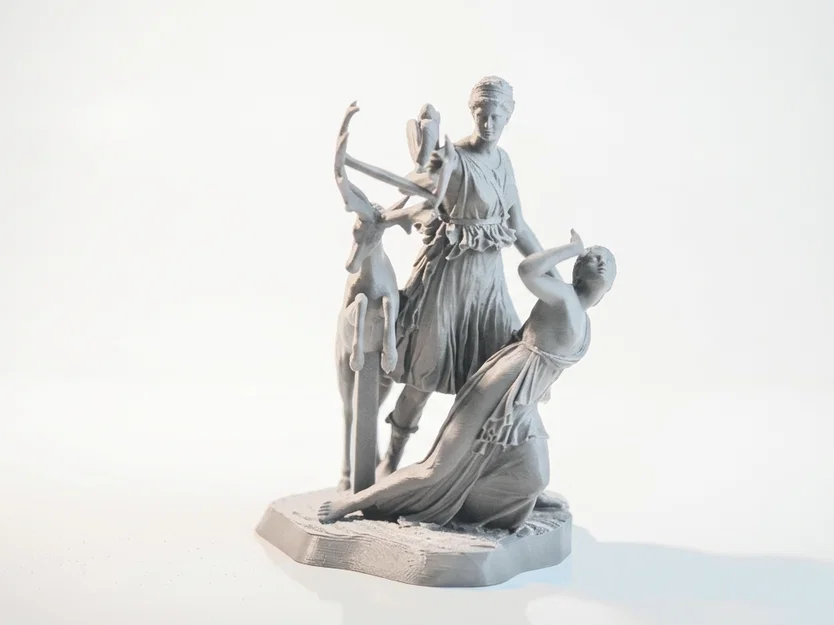 Mô hình điêu khắc cổ điển 3D Artemis và Iphigeneia - Image 1