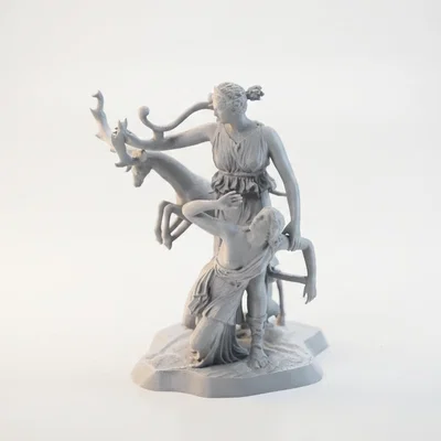 Mô hình điêu khắc cổ điển 3D Artemis và Iphigeneia