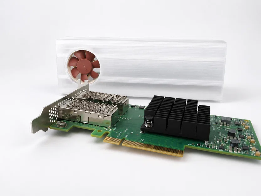 Bộ ốp tản nhiệt in 3D cho card mạng Mellanox ConnectX-4 LX - Image 2