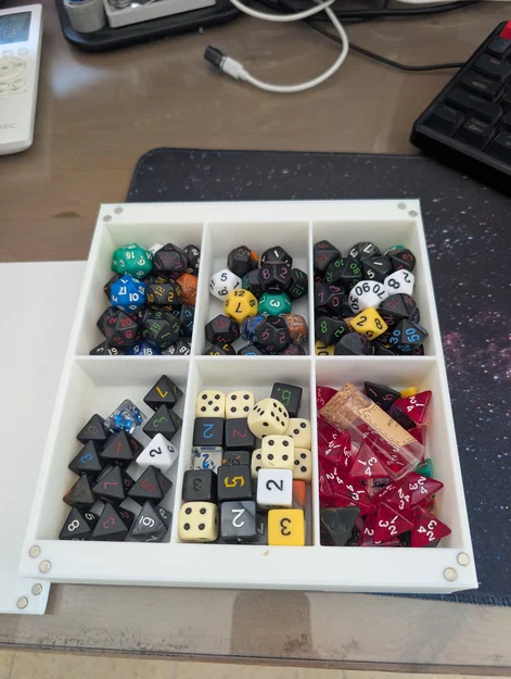 Hộp Đựng Xúc Xắc (D&D Dice Box) 6 Ngăn In 3D Độc Đáo - Image 1