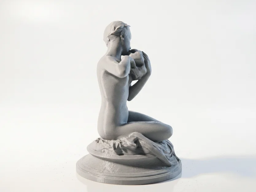 Mẫu in 3D Tượng điêu khắc cổ điển Andre Chenier Muse - Image 3