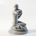 Mẫu in 3D Tượng điêu khắc cổ điển Andre Chenier Muse - Thumbnail 3