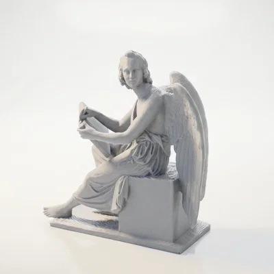Tượng Thiên Thần Đọc Sách Cổ Điển - Mô hình in 3D