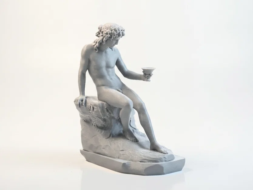 Tượng Bacchus Cổ Điển - Mô Hình Điêu Khắc Nghệ Thuật In 3D - Image 3
