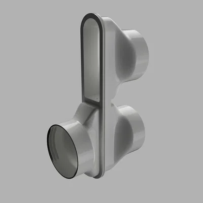 Đầu nối ống đôi có mặt bích cho điều hòa 150 mm