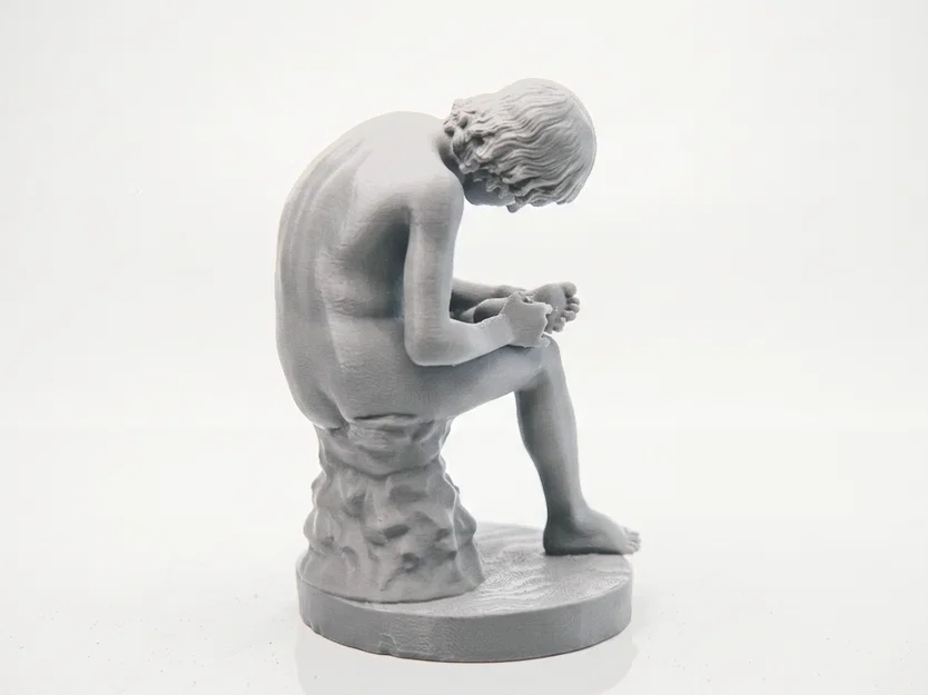 Mô hình in 3D tượng nghệ thuật kinh điển Cậu bé lấy gai (Boy With Thorn) - Image 3