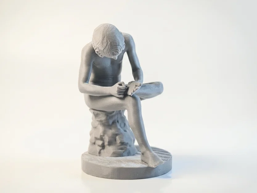 Mô hình in 3D tượng nghệ thuật kinh điển Cậu bé lấy gai (Boy With Thorn) - Image 4