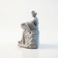 Tượng Nàng Thơ Ngồi Cổ Điển - Mẫu In 3D Nghệ Thuật Bảo Tàng - Thumbnail 4