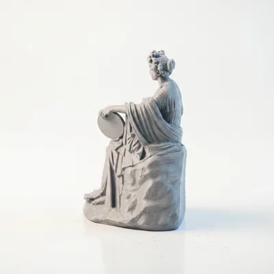 Tượng Nàng Thơ Ngồi Cổ Điển - Mẫu In 3D Nghệ Thuật Bảo Tàng