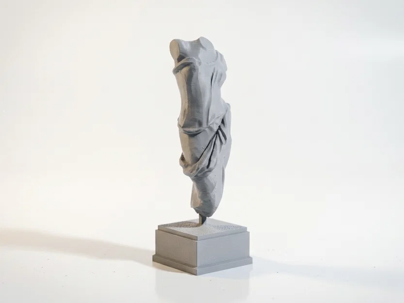 Mẫu in 3D Tượng bán thân nữ phong cách cổ điển (Classical Draped Female Torso) - Image 1