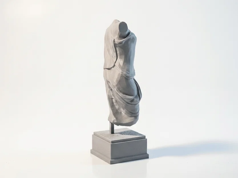 Mẫu in 3D Tượng bán thân nữ phong cách cổ điển (Classical Draped Female Torso) - Image 4