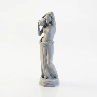 Mô hình tượng người mang nước cổ điển phong cách bảo tàng in 3D