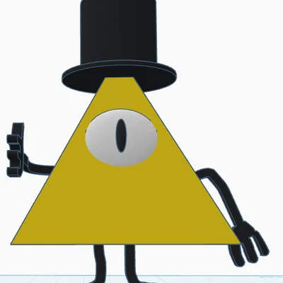 Mô hình 3D Bill Cipher Gravity Falls - Tự cân bằng ấn tượng
