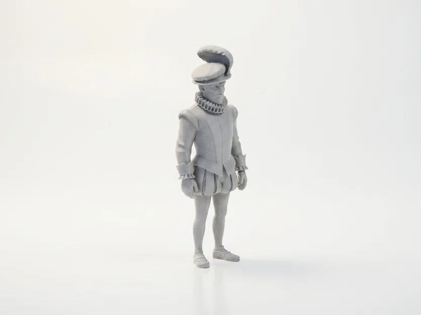 Mô hình 3D Tượng Bá tước Oxford Thời Phục Hưng - Image 1