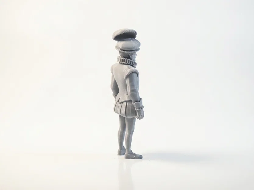 Mô hình 3D Tượng Bá tước Oxford Thời Phục Hưng - Image 4
