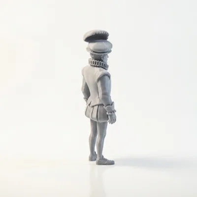 Mô hình 3D Tượng Bá tước Oxford Thời Phục Hưng