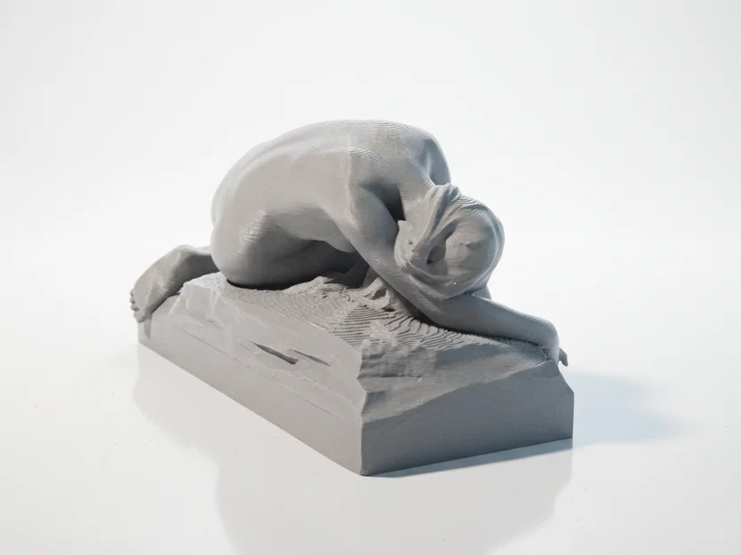Tượng Điêu Khắc Cổ Điển 'In Sorrow' - Mẫu In 3D Đầy Cảm Xúc - Image 4