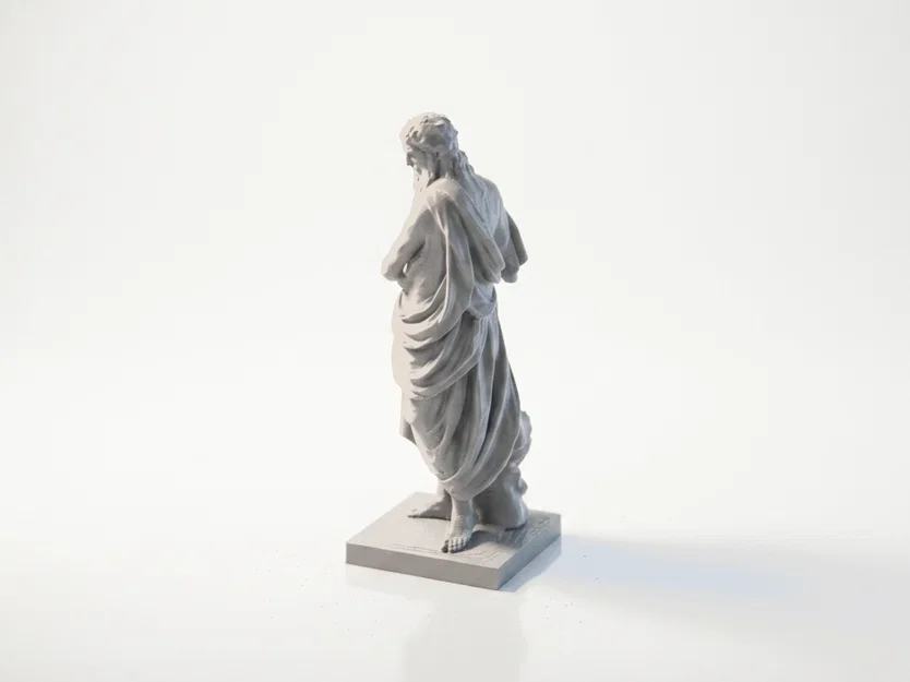 Tượng Asclepius Cổ Điển Hy Lạp - Mẫu In 3D Chi Tiết - Image 2