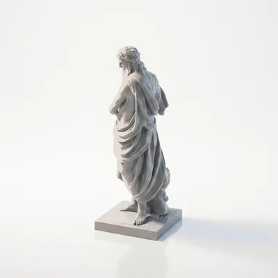 Tượng Asclepius Cổ Điển Hy Lạp - Mẫu In 3D Chi Tiết
